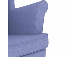 Poltrona* Poltrona | Cadeira Relax com apoio de braços 74x84x100 cm tecido ganga SHL649779 Azul