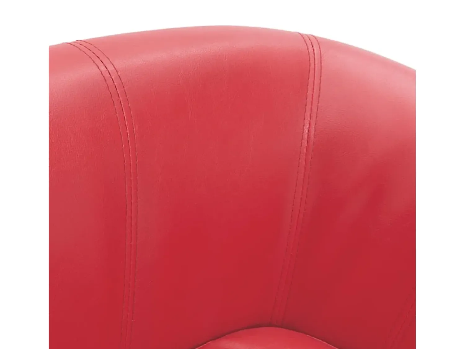 Hot Poltrona | Cadeira Relax com apoio de pés couro artificial SHL439606 Vermelho