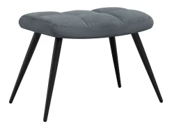 Sale Poltrona | Cadeira Relax com banco veludo cinzento-escuro SHL640119 Cinza antracite