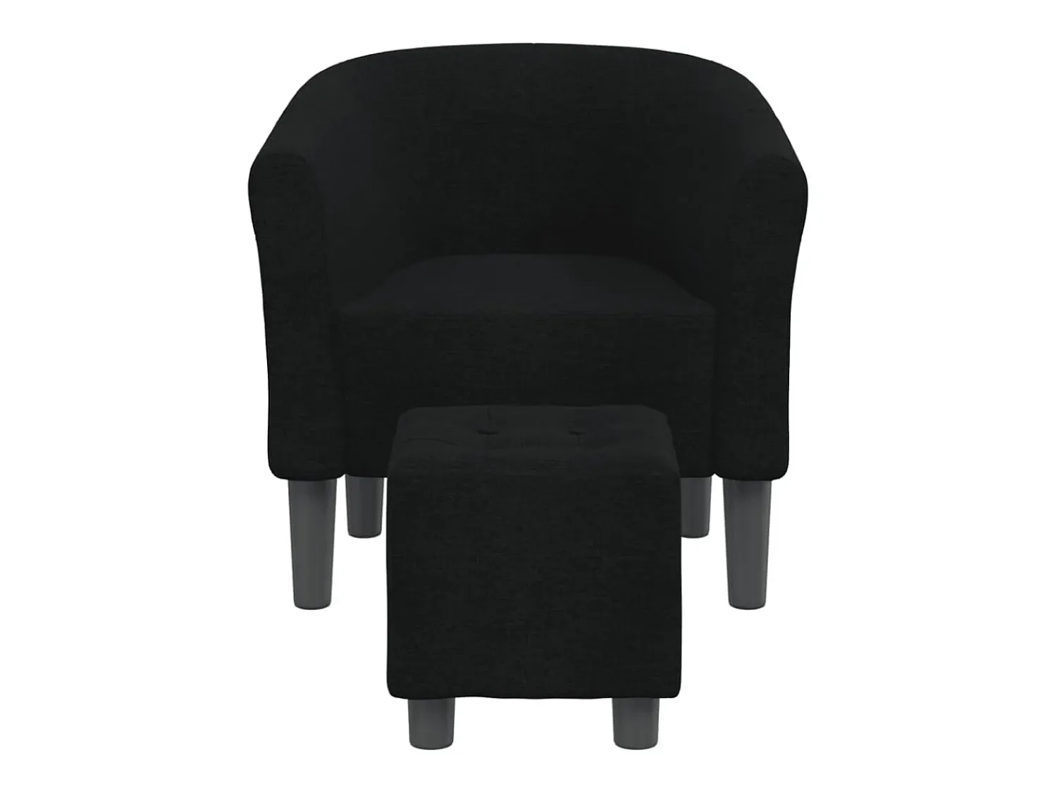 Clearance Poltrona | Cadeira Relax com apoio de pés tecido SHL136856 Preto