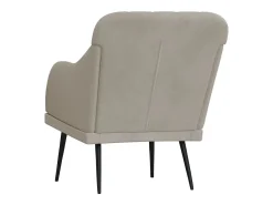 Poltrona* Poltrona | Cadeira Relax com apoio de braços 63x76x80 cm veludo -claro SHL140922 Cinzento
