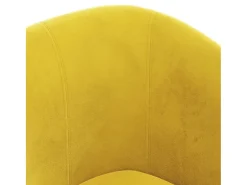 Poltrona| Poltrona | Cadeira Relax com apoio de pés veludo SHL59349 Amarelo