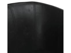 Poltrona* Poltrona | Cadeira Relax com apoio de pés couro artificial SHL436921 Preto