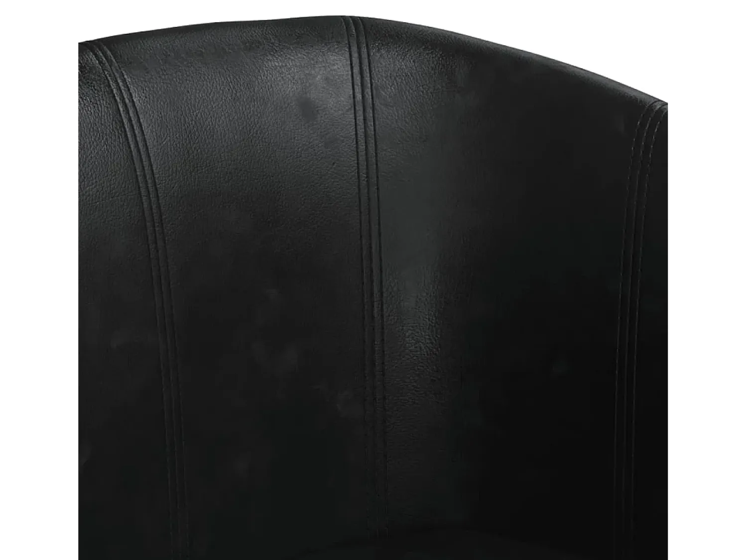 Poltrona* Poltrona | Cadeira Relax com apoio de pés couro artificial SHL436921 Preto