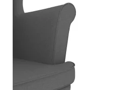 Poltrona| Poltrona | Cadeira Relax com apoio de braços 74x84x100 cm tecido cinzento-escuro SHL345618 Cinza antracite