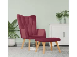 Poltrona | Cadeira Relax com banco tecido tinto SHL498099^ Poltrona