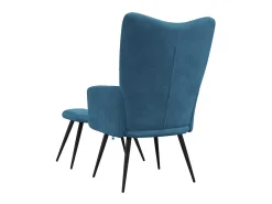Online Poltrona | Cadeira Relax com banco veludo SHL377516 Azul