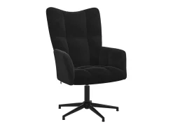 Poltrona| Poltrona | Cadeira Relax com banco veludo SHL352305 Preto