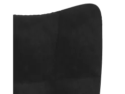 Poltrona| Poltrona | Cadeira Relax com banco veludo SHL352305 Preto