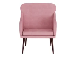 Poltrona | Cadeira Relax com apoio de braços 63x76x80 cm veludo SHL848131^ Poltrona