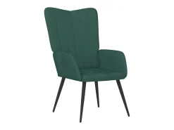Best Poltrona | Cadeira Relax com banco veludo verde-escuro SHL687586 Verde pinho