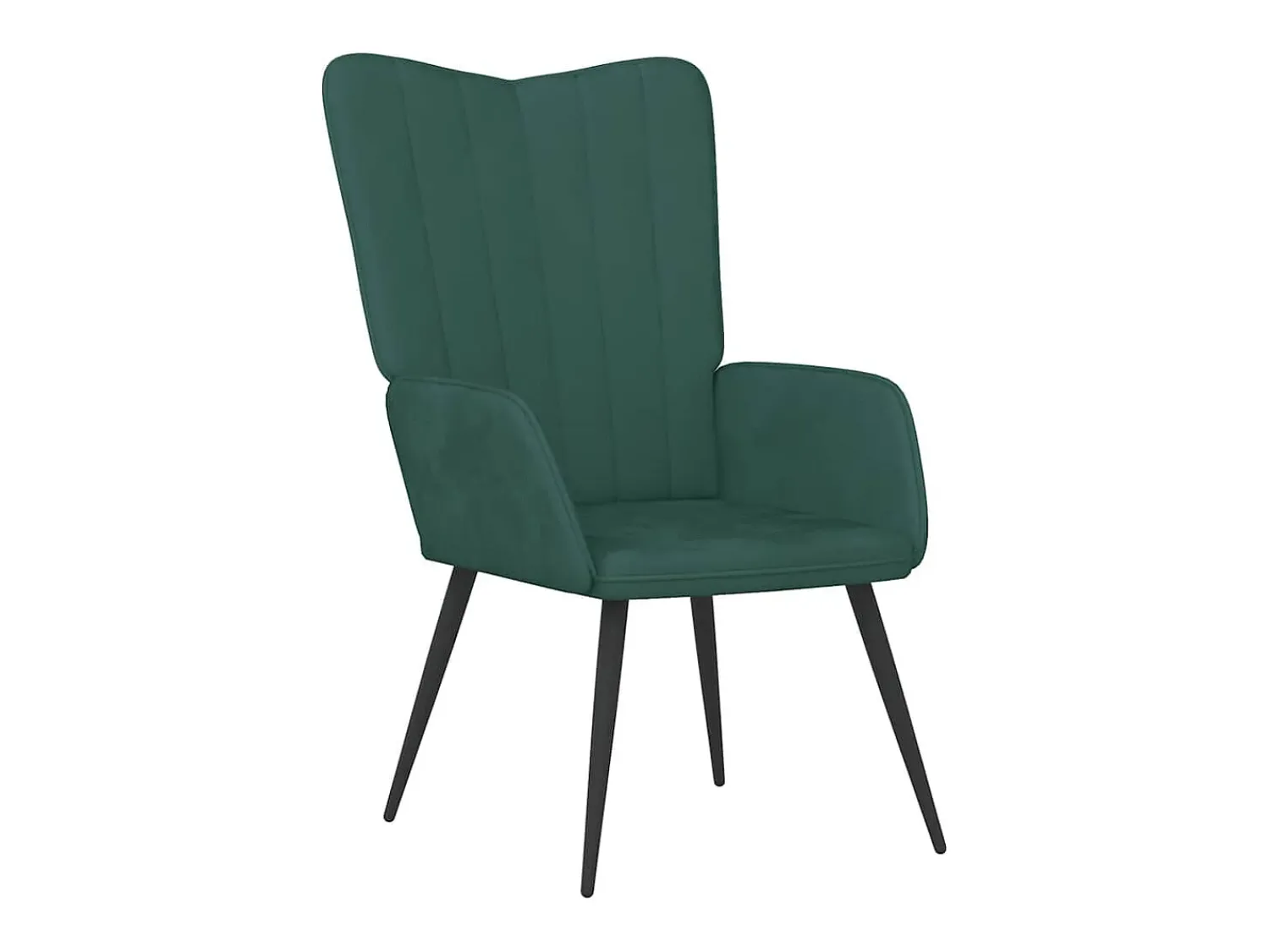Best Poltrona | Cadeira Relax com banco veludo verde-escuro SHL687586 Verde pinho