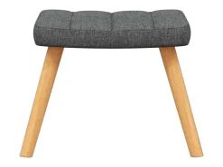 Poltrona | Cadeira Relax com banco tecido cinzento-escuro SHL128443^ Poltrona