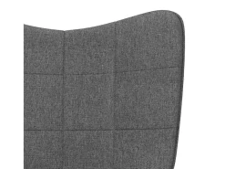 Poltrona | Cadeira Relax com banco tecido cinzento-escuro SHL128443^ Poltrona