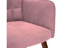 Poltrona* Poltrona | Cadeira Relax com banco veludo SHL238736 Rosa