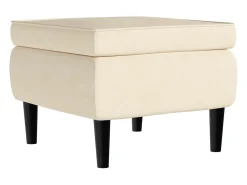 Poltrona| Poltrona | Cadeira Relax com banco veludo cor SHL273861 Creme