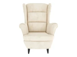 Poltrona| Poltrona | Cadeira Relax com banco veludo cor SHL273861 Creme