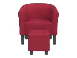 Poltrona | Cadeira Relax com apoio de pés tecido tinto SHL541672^ Poltrona