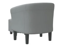 Poltrona* Poltrona | Cadeira Relax com apoio de pés tecido -claro SHL686604 Cinzento