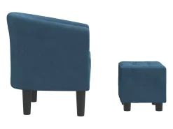 Poltrona| Poltrona | Cadeira Relax com apoio de pés veludo azul-escuro SHL502001 Azul escuro