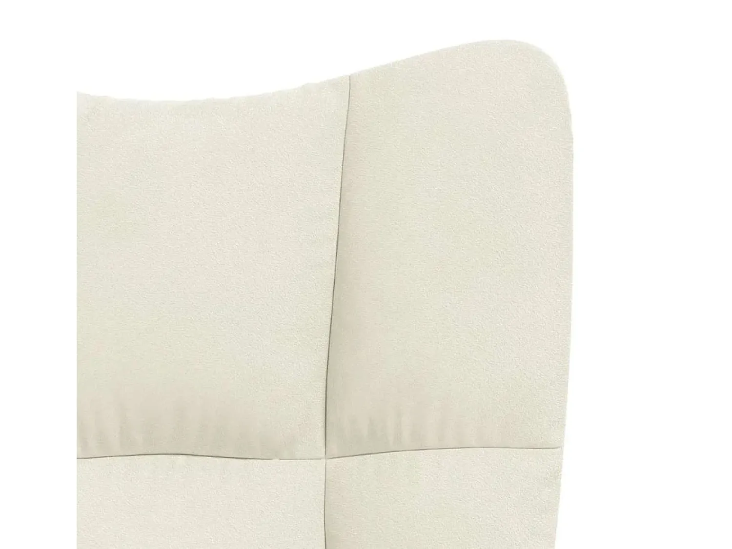 Poltrona| Poltrona | Cadeira Relax com banco veludo branco nata SHL928439 Creme