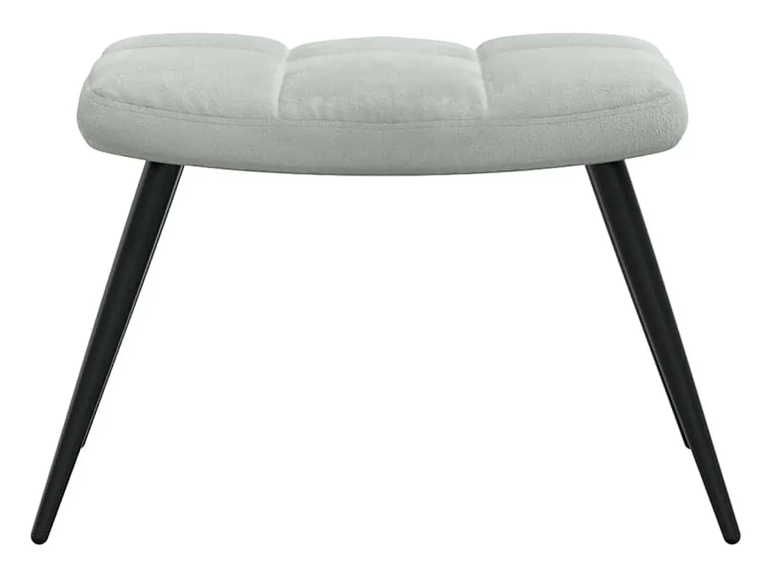 Poltrona* Poltrona | Cadeira Relax com banco veludo -claro SHL783002 Cinzento