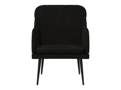 Clearance Poltrona | Cadeira Relax com apoio de braços 63x76x80 cm veludo SHL310715 Preto