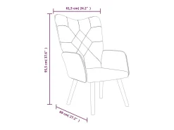 Poltrona | Cadeira Relax com banco tecido de retalhos SHL339683^ Poltrona