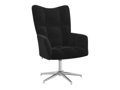 Poltrona| Poltrona | Cadeira Relax com banco veludo SHL808793 Preto