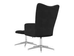 Poltrona| Poltrona | Cadeira Relax com banco veludo SHL808793 Preto