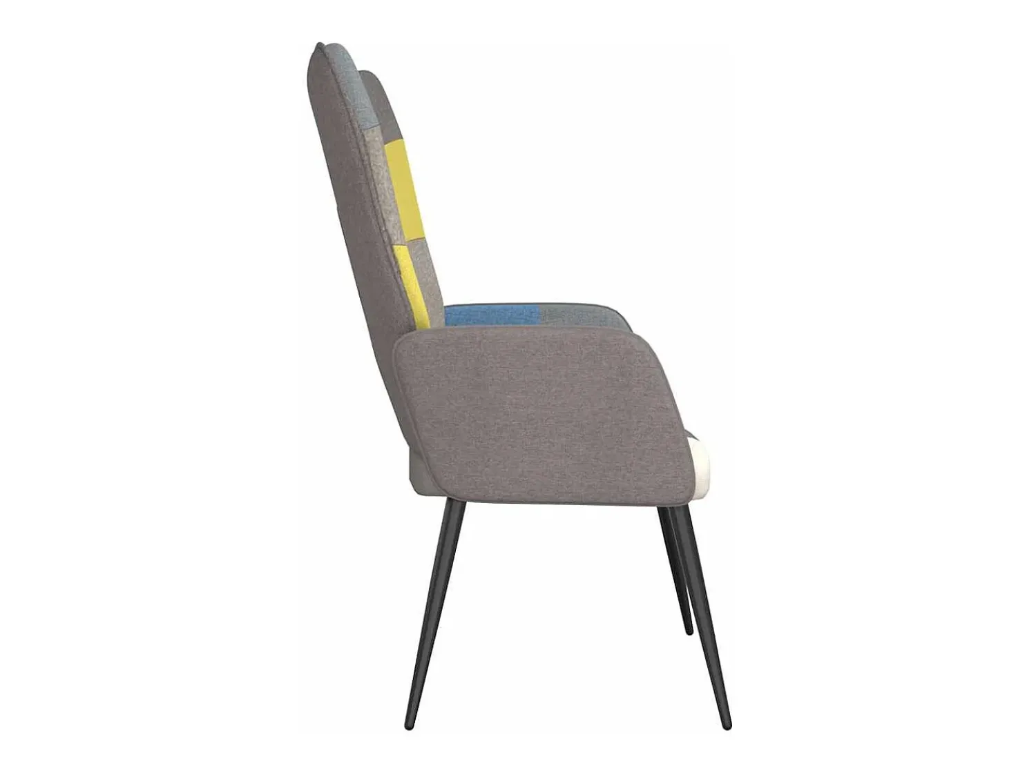Poltrona| Poltrona | Cadeira Relax tecido de retalhos SHL346709 Multicor