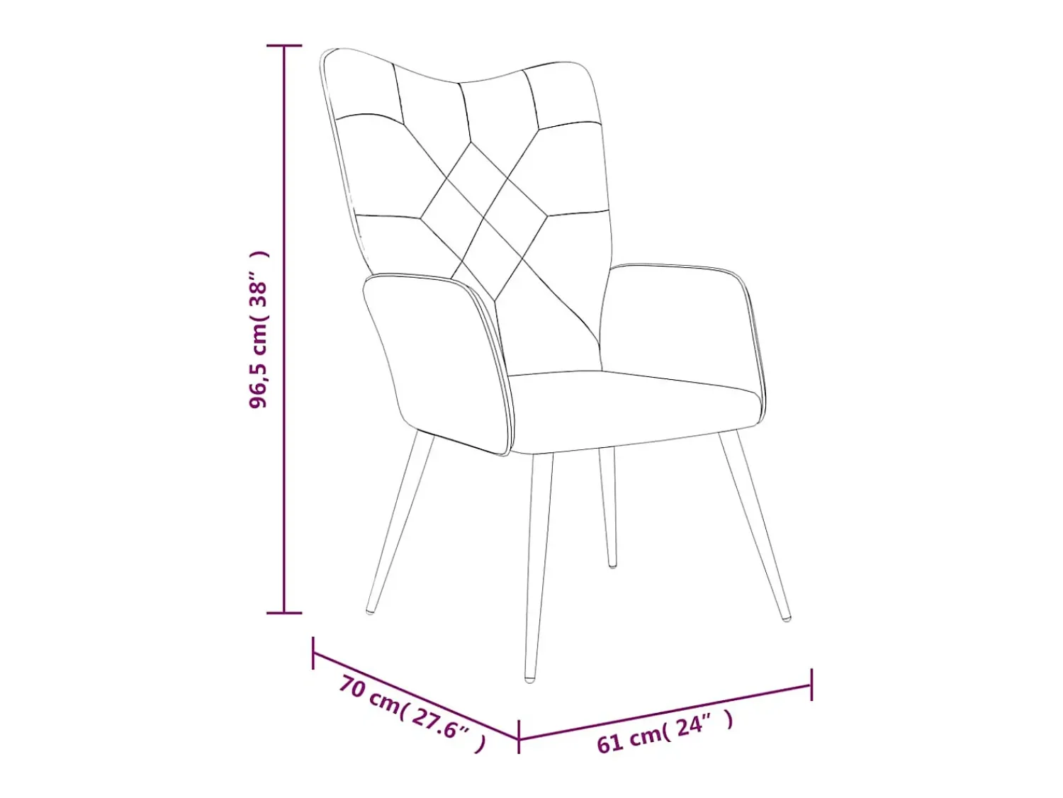 Poltrona| Poltrona | Cadeira Relax tecido de retalhos SHL346709 Multicor