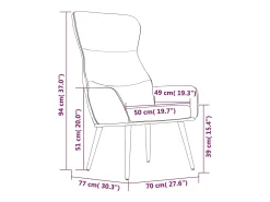 Poltrona| Poltrona | Cadeira Relax tecido SHL676591 Preto