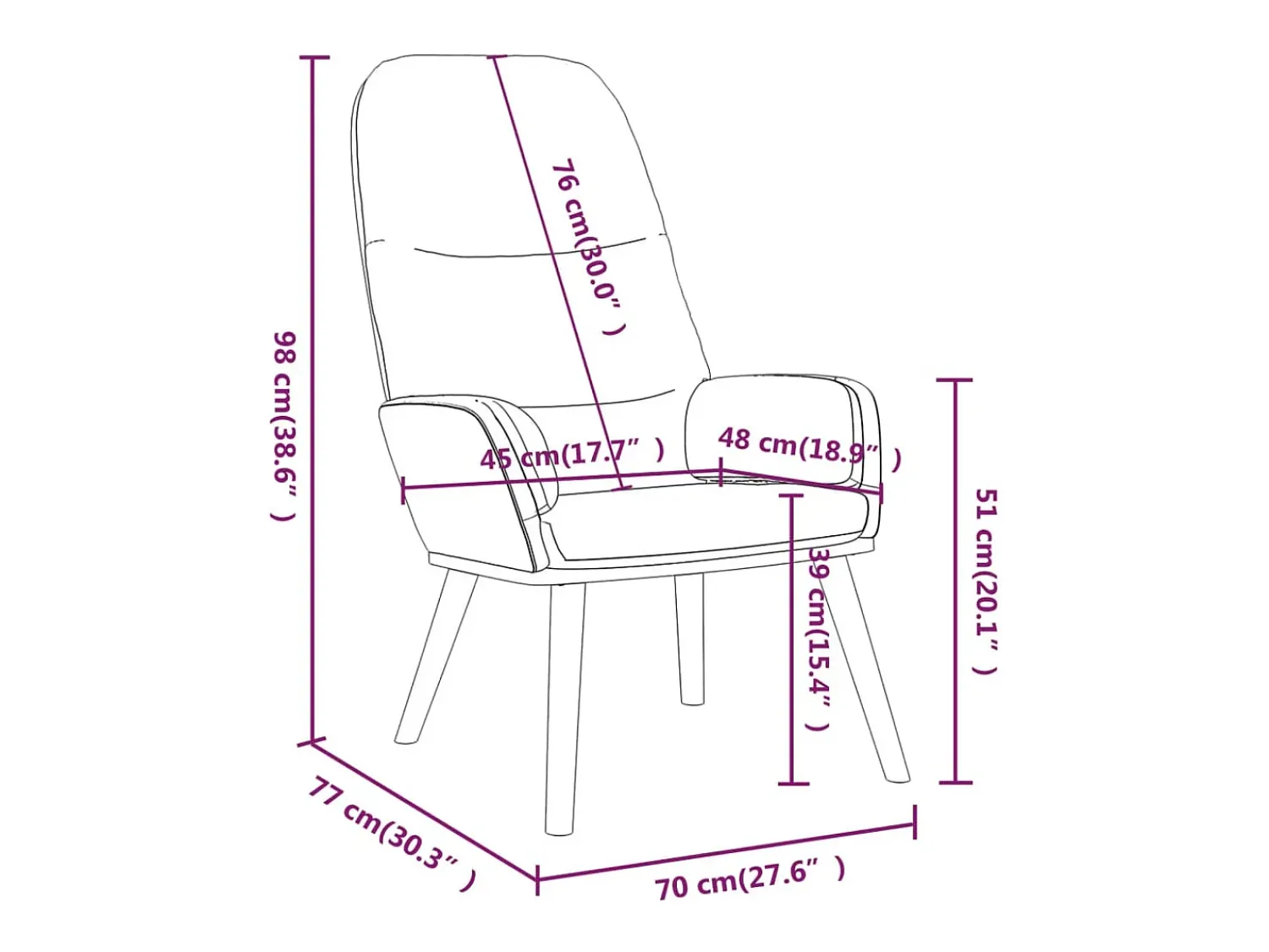 Poltrona | Cadeira Relax tecido -claro SHL993224^ Poltrona