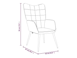 New Poltrona | Cadeira Relax tecido -claro SHL667581 Cinzento