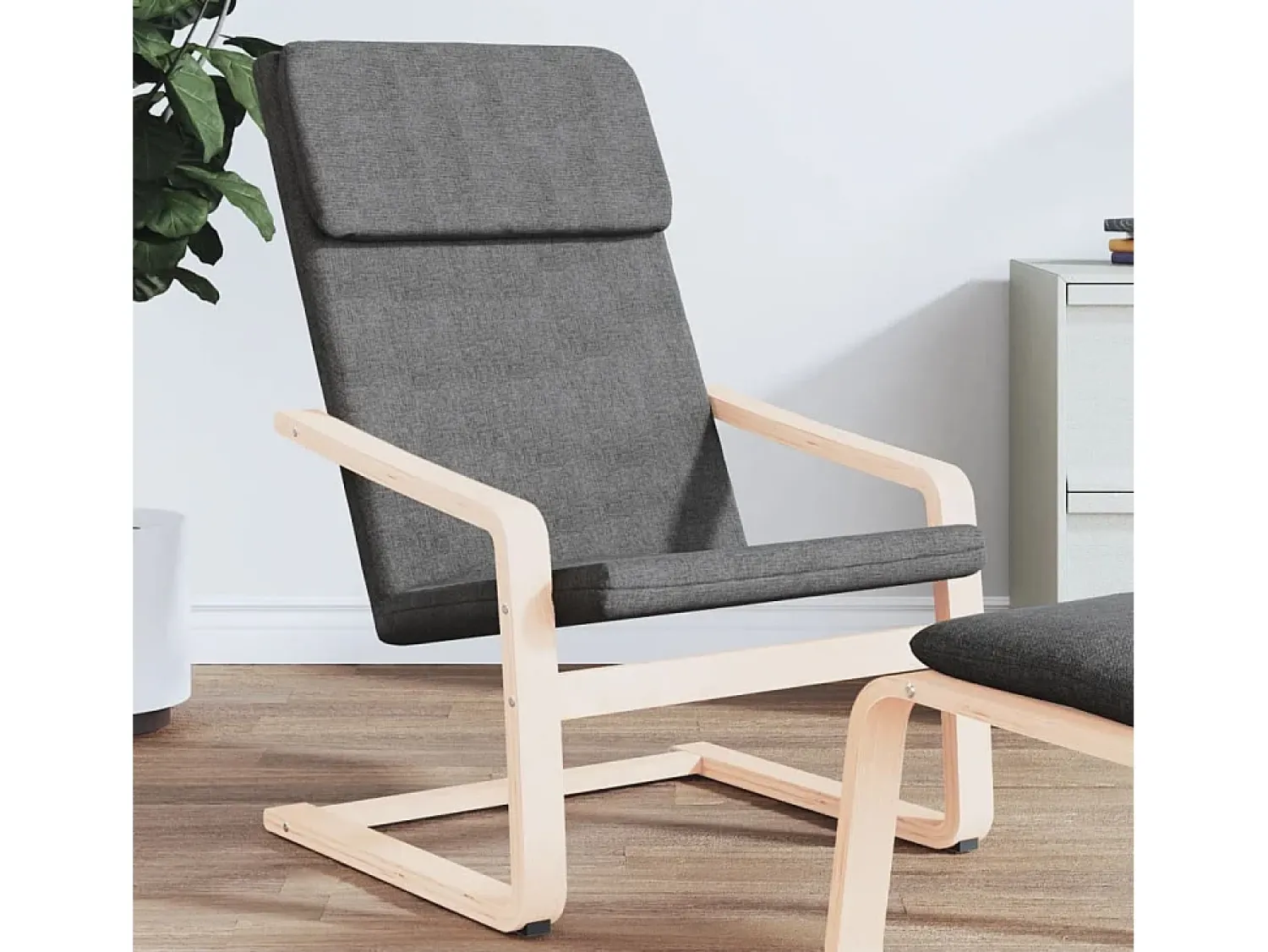 Discount Poltrona | Cadeira Relax tecido cinzento-escuro SHL106752 Cinza antracite