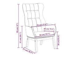 Clearance Poltrona | Cadeira Relax tecido mostarda SHL133406 Amarelo