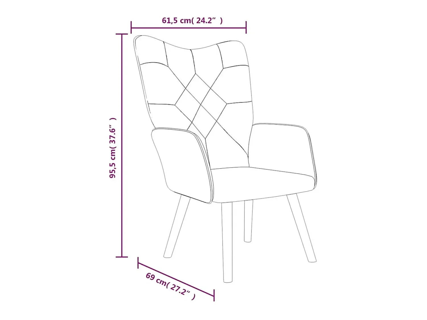Poltrona* Poltrona | Cadeira Relax tecido de retalhos SHL769143 Multicor