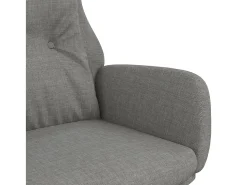 Poltrona | Cadeira Relax tecido -claro SHL383227 Cinzento