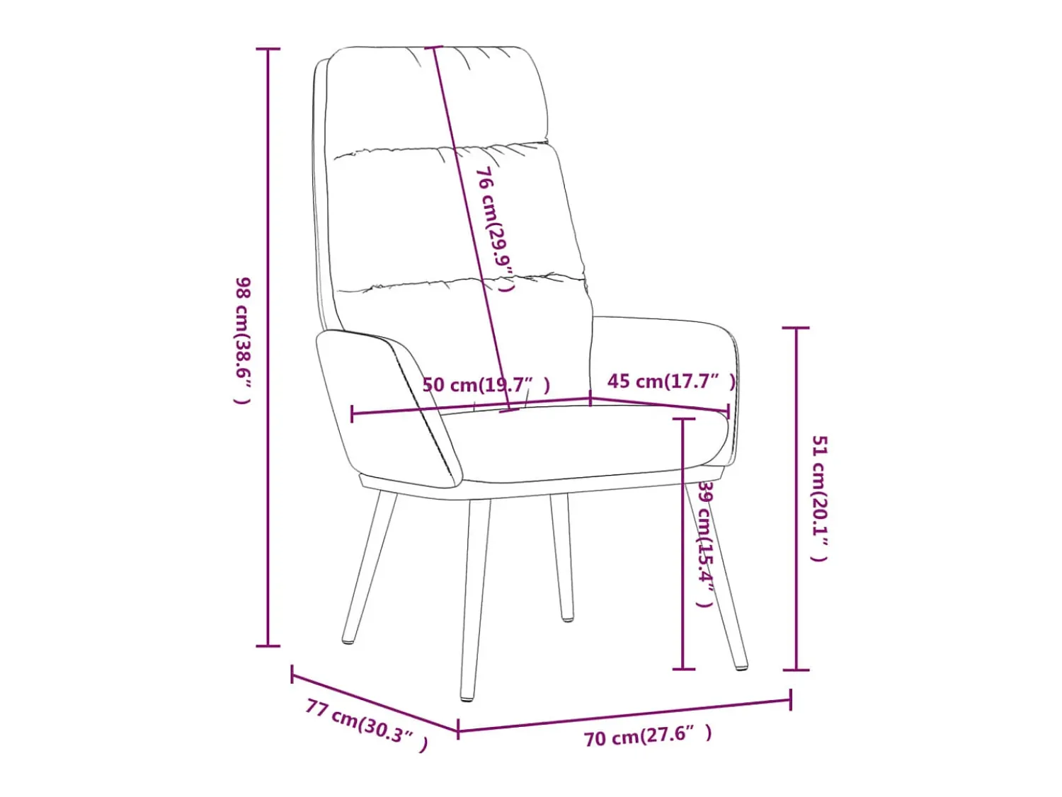 Clearance Poltrona | Cadeira Relax tecido -claro SHL576445 Cinzento