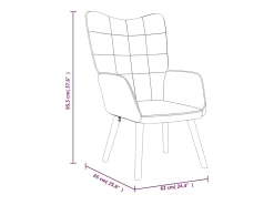 Clearance Poltrona | Cadeira Relax tecido cor SHL75883 Creme