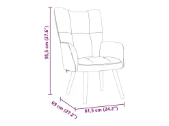 Poltrona* Poltrona | Cadeira Relax tecido cor SHL169392 Creme