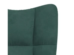 Poltrona| Poltrona | Cadeira Relax veludo verde-escuro SHL985193 Verde pinho