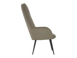 Sale Poltrona | Cadeira Relax veludo -claro SHL613763 Cinzento