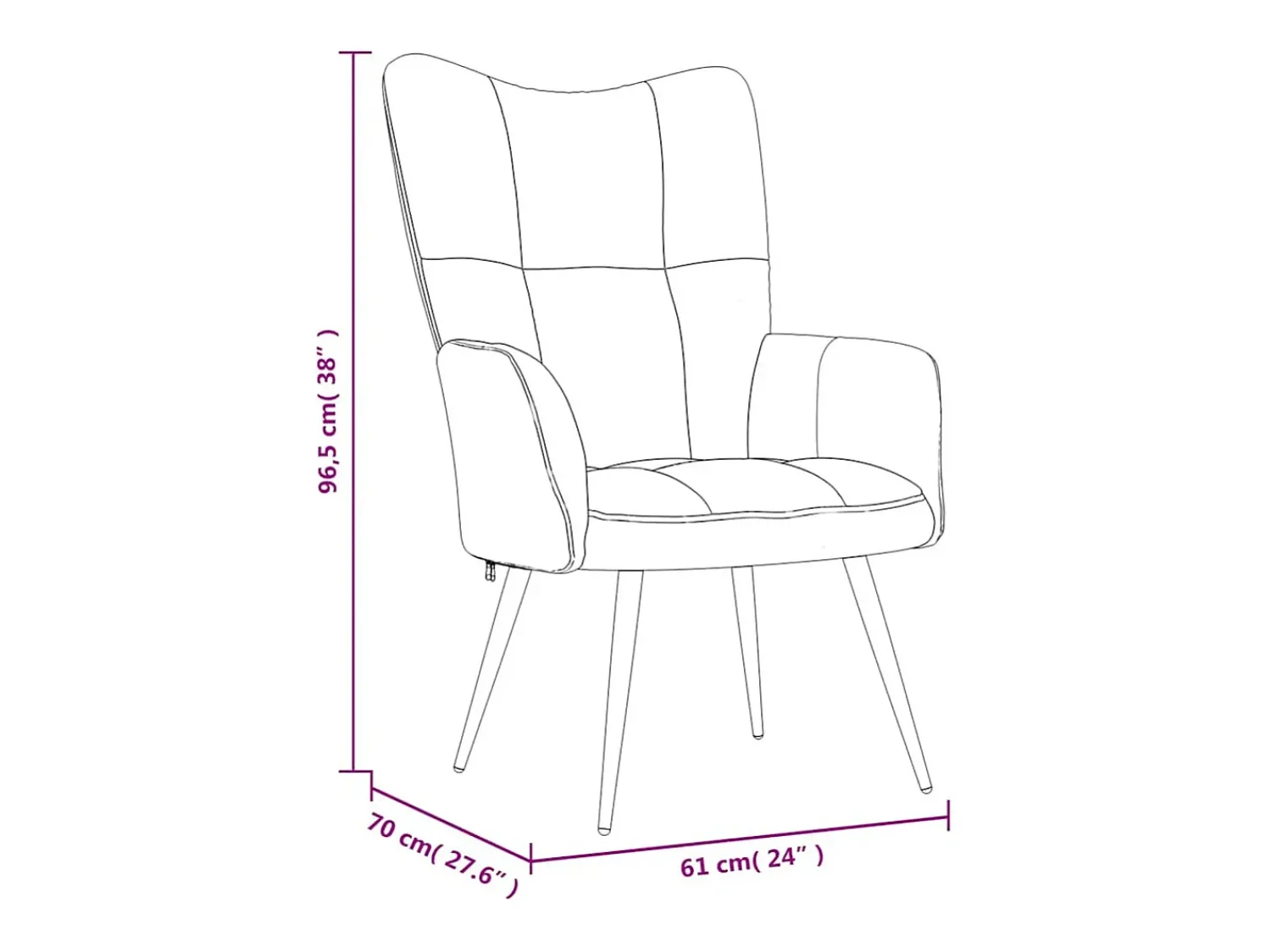 Best Poltrona | Cadeira Relax veludo mostarda SHL230176 Amarelo