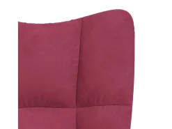 Poltrona| Poltrona | Cadeira Relax veludo tinto SHL34045 Vermelho