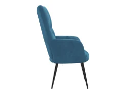 Poltrona| Poltrona | Cadeira Relax veludo SHL462353 Azul