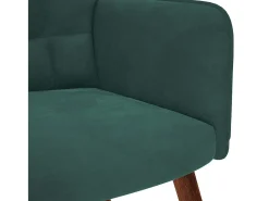 Discount Poltrona | Cadeira Relax veludo verde-escuro SHL613254 Verde pinho