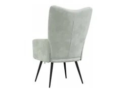 Poltrona| Poltrona | Cadeira Relax veludo -claro SHL124154 Cinzento