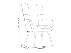 Poltrona| Poltrona | Cadeira Relax veludo -claro SHL124154 Cinzento